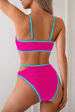 Square Neck Cut Out Swimwear Set