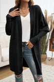 Knit Bishop Sleeve Cardigan with Pockets