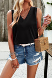 V-Neck Relaxed Sleeveless Tank Top