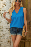 V-Neck Relaxed Sleeveless Tank Top