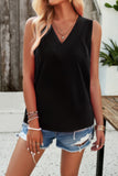 V-Neck Relaxed Sleeveless Tank Top