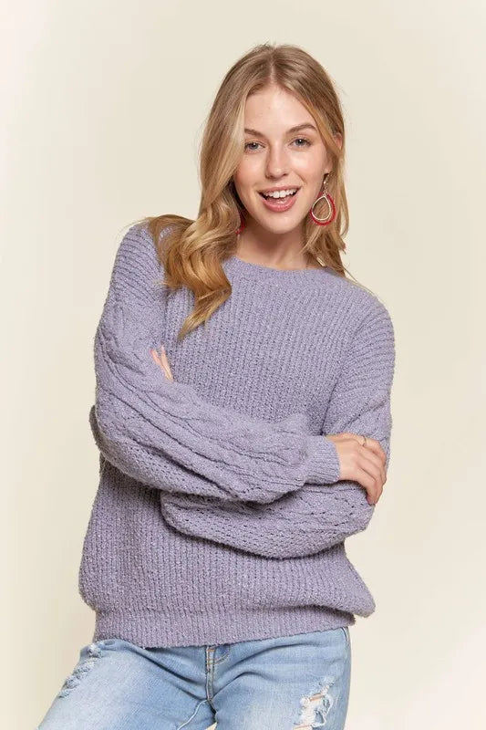 Puff Sleeve Cozy Sweater Top