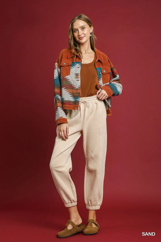 Drawstring Fleece Joggers Pants