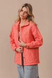 Quilted Long Sleeve Gauze Shirt Jacket