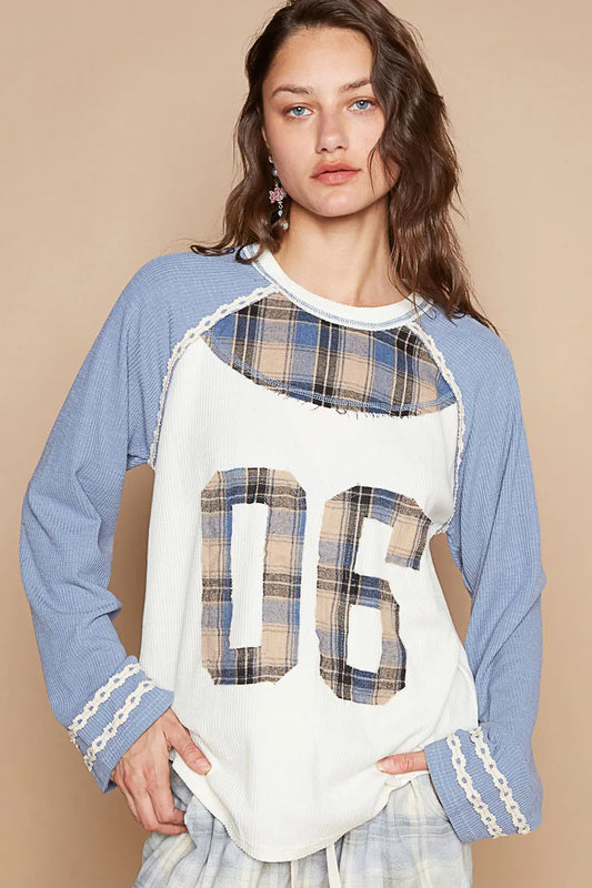 Vintage Raglan Sleeve Baseball Tee Number 08