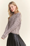 Cut Edge Detail Mineral Washed Sweater