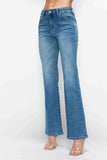 Full Size Cat's Whiskers Mid Rise Bootcut Jeans