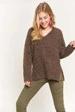 Two Tone Sweater Tunic Top