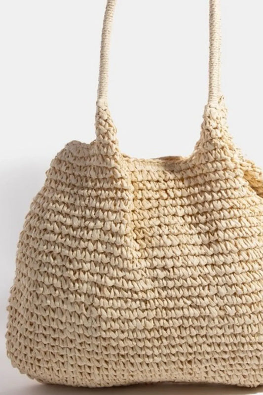 Artisanal Braided Straw Tote Bag