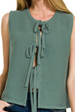 Tie Front Sweater Vest