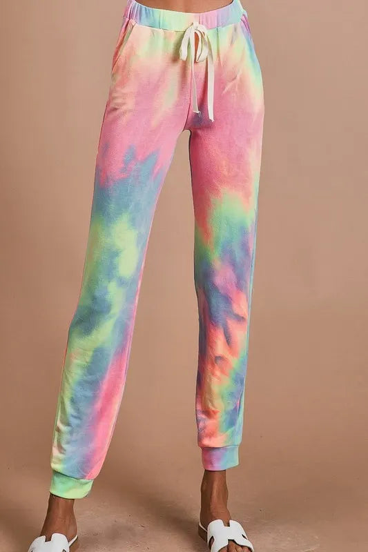 Tie Dye French Terry Casual Pants