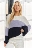 Color Block Comfy Sweater