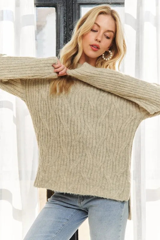 Hi Low Hem Comfy Sweater
