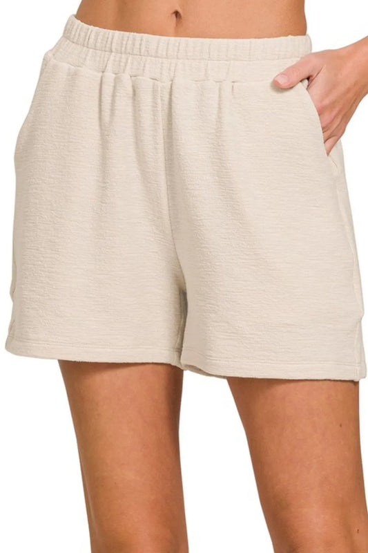 Cotton Slub Short Pants