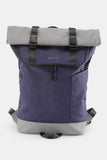 Contrast Waterproof Canvas Backpack Bag - Gray