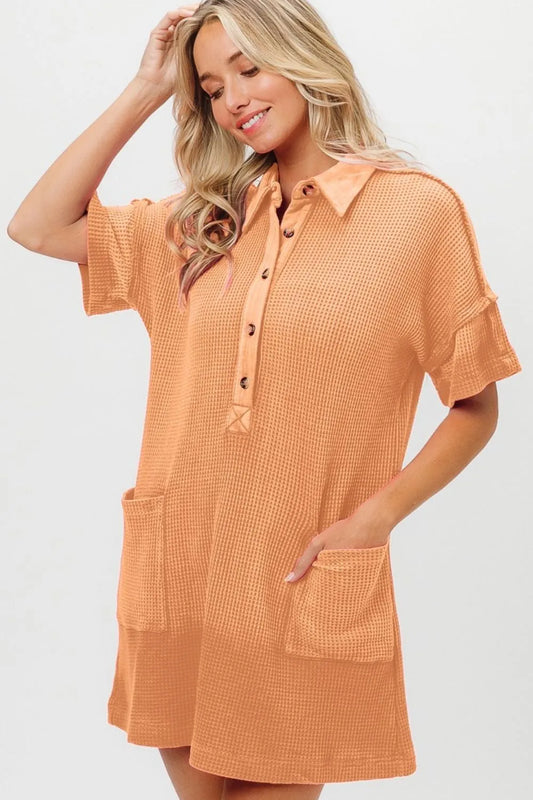 Dip Dye Mineral Washed Knit Dress
