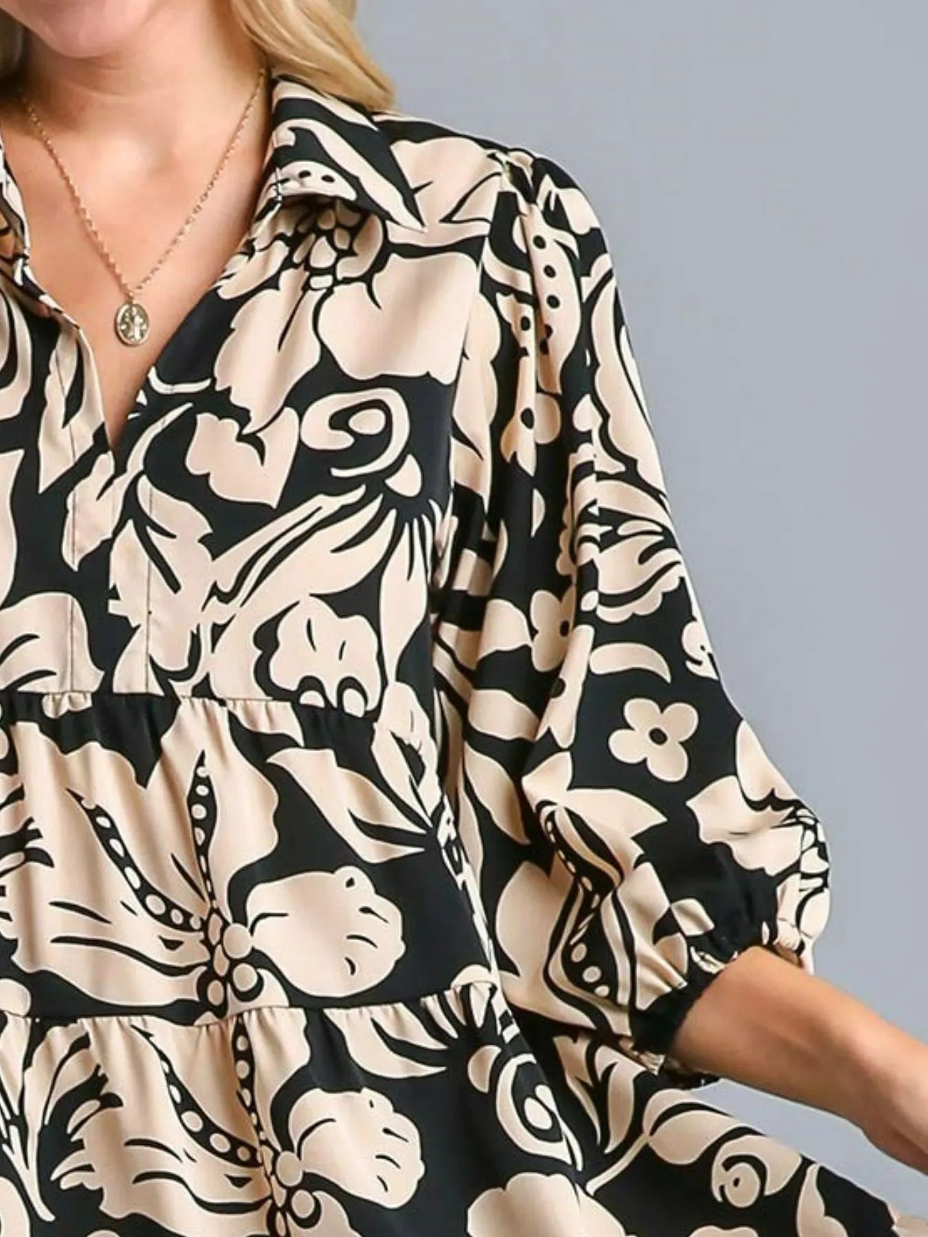 Floral Tiered Midi Dress