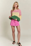 Color Block Comfy Sweater