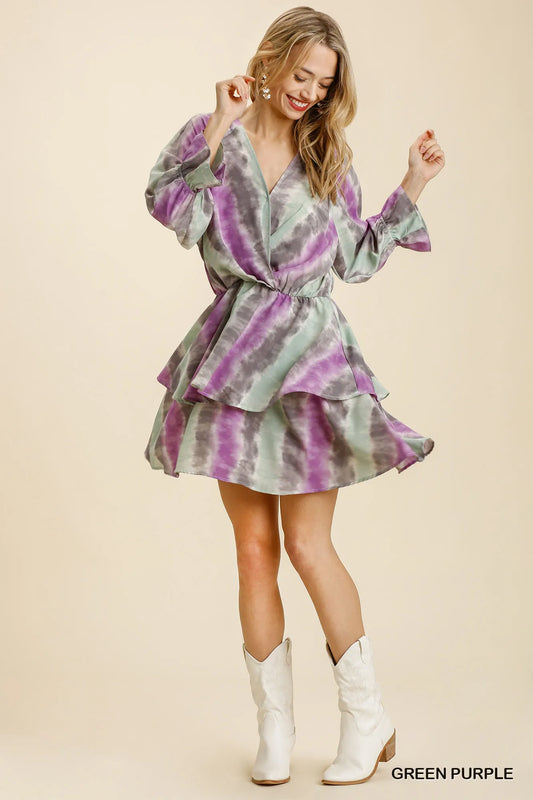 Ruffled Layered Sundress with Stretchy Waistband