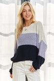 Color Block Comfy Sweater