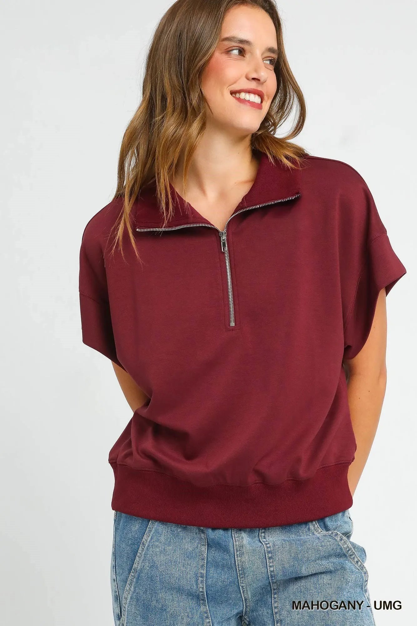 Versatile Half-Zip Short Sleeve Shirt