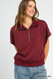 Versatile Half-Zip Short Sleeve Shirt