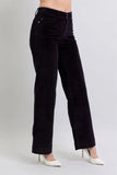 Full Size High Waist Corduroy Trouser Wide Plus Size