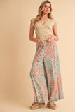 Printed Wide Leg Pants