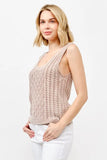 Washed Scoop Neck Sweater Tank
