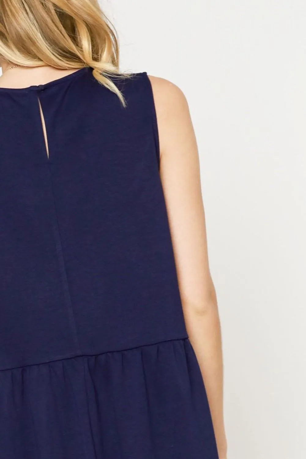Sleeveless Relaxed Fit Dress with Side Ties
