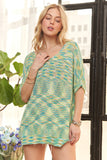 Multi Color Lightweight Sweater Top