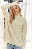 Braid Diamond Pattern Sweater