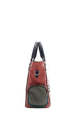 Eco-Leather Handbag with Side Pockets
