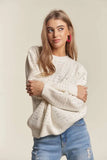 Rhinestone Accent Sweater Top