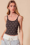 Dual-Hue Floral Seamless Tank Top