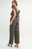 Floral Print Ruffle Top and Pants Set