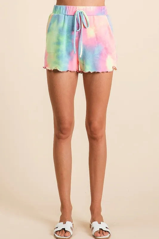 Tie Dye French Terry Top and Shorts Set