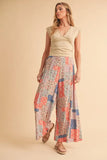 Printed Wide Leg Pants