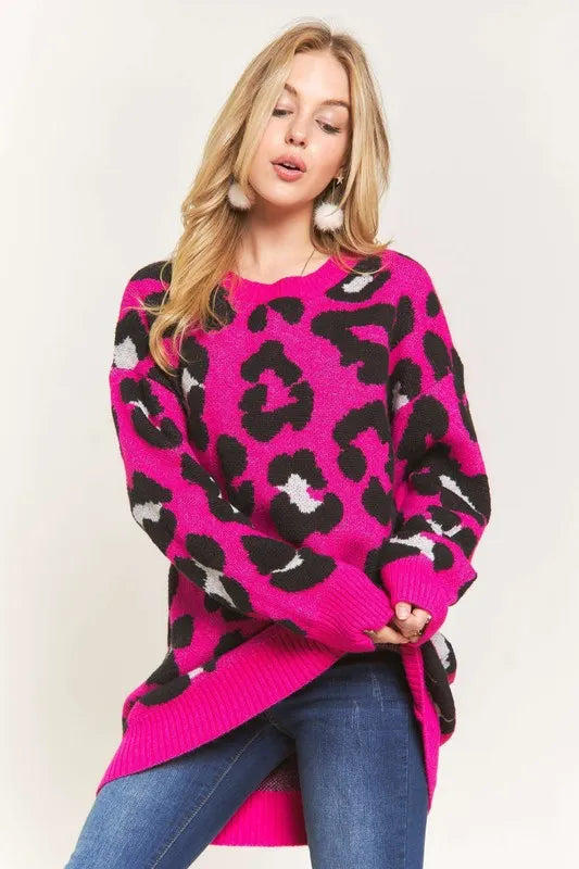 Warm & Soft Leopard Sweater Top