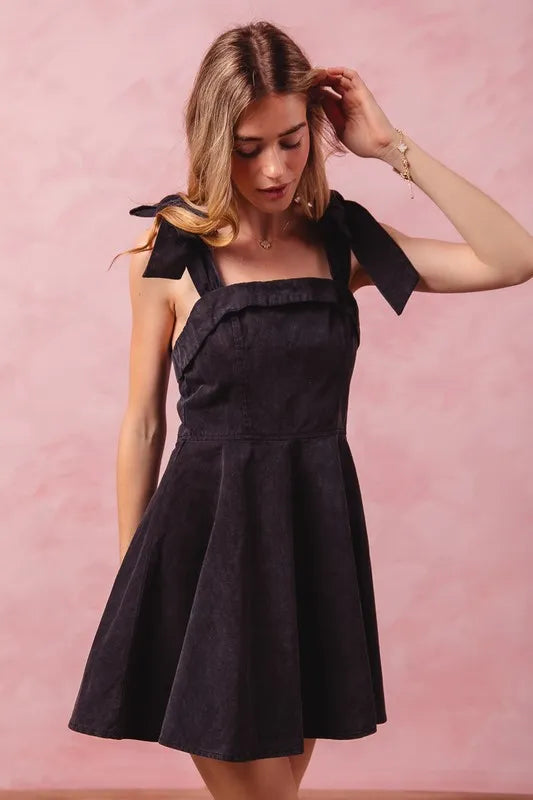 Fit and Flare Washed Gameday Dress