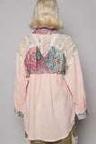 Patchwork Bohemian Balloon Sleeve Blouse