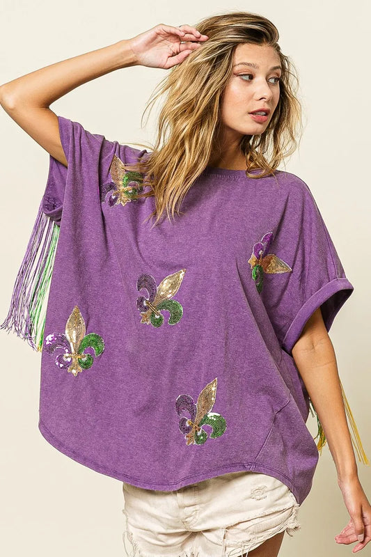 Whimsical Butterfly Fringe Boho Tee