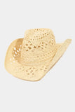Braided Brim Western Cowboy Sun Hat