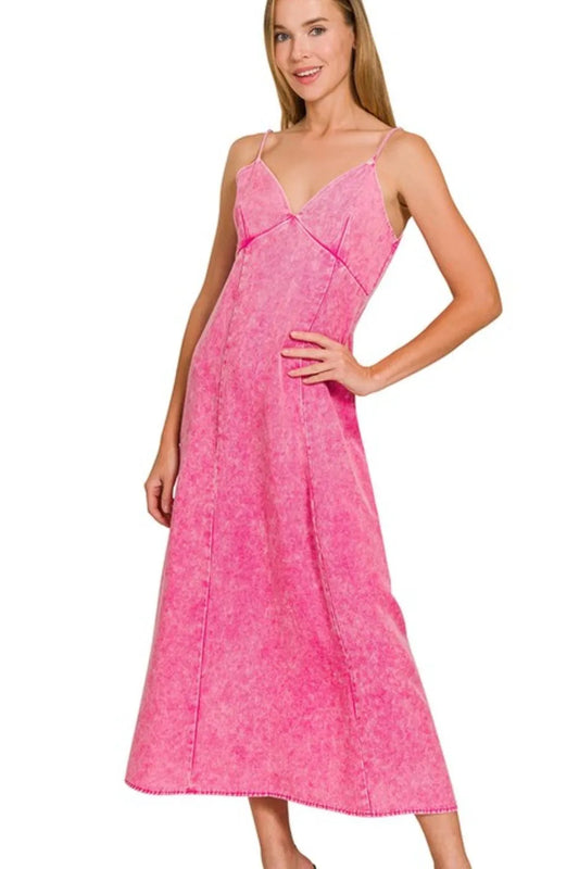 Tencel Mineral Washed Maxi Dress