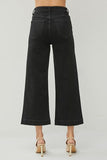 High Rise Wide Leg Ankle Jeans