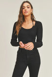 Long Sleeve Crop Sweater Top and Inner Bra Set