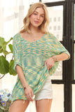 Multi Color Lightweight Sweater Top