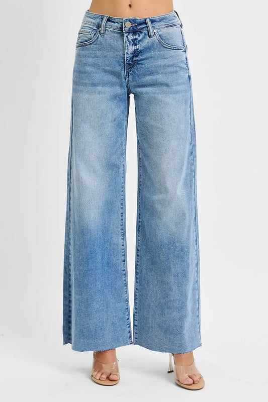 Full Length High-Waist Ankle Flare Control Jeans