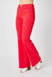 High-Rise Stretch Flare Jeans with Tummy Control