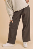 High Waist Wide Leg Pants with Side Pockets
